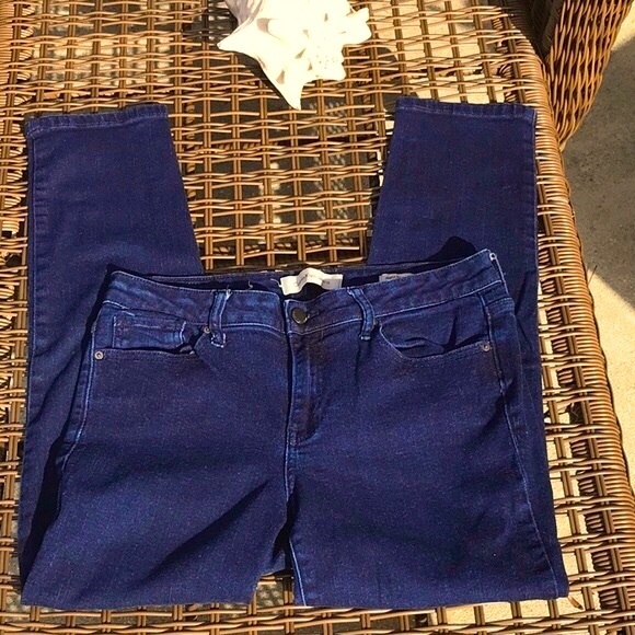 Calvin Klein Dark Blue 5 Pocket Classic Denim Skinny Jean Size 10 - Picture 1 of 9